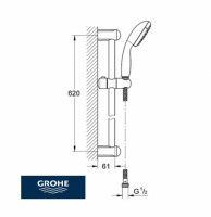 GROHE NEW TEMPESTA CONJUNTO DUCHA